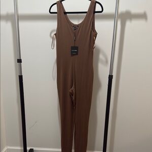 JLUXLABEL Chocolate Brown Jumpsuit